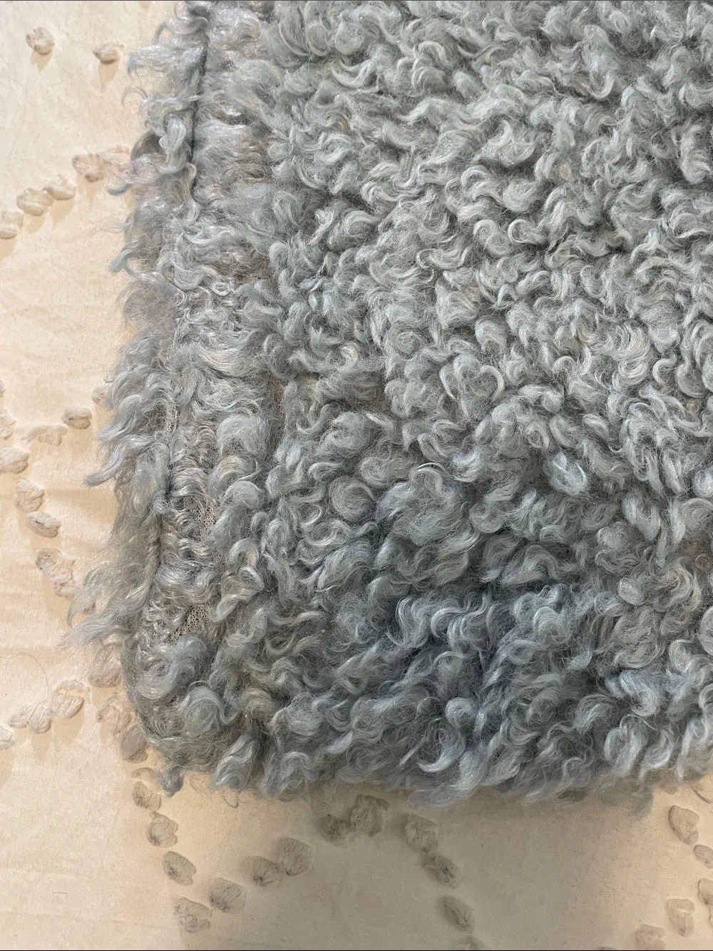 Plush Light Blue Sherpa fleece Accent Pillow Covers - Pack of 2